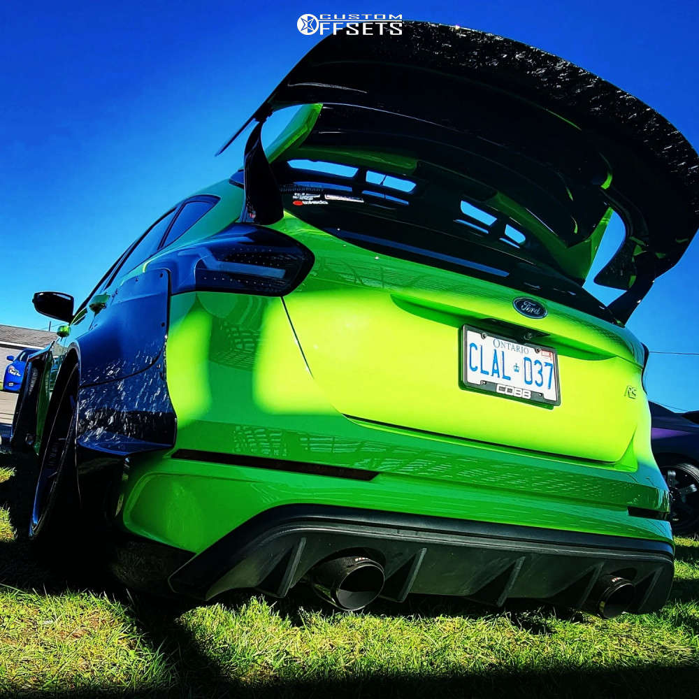 2017 Ford Focus with 18x10.5 -7 SK Forged Crypto and 275/35R18 Michelin  Pilot Sport A/s 4 and Air Suspension | Custom Offsets