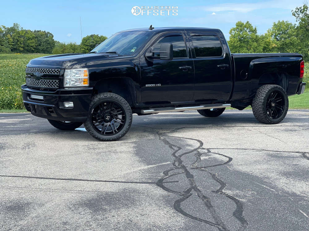 2014 Chevrolet Silverado 2500 HD with 22x10 -25 ARKON OFF-ROAD DaVinci ...