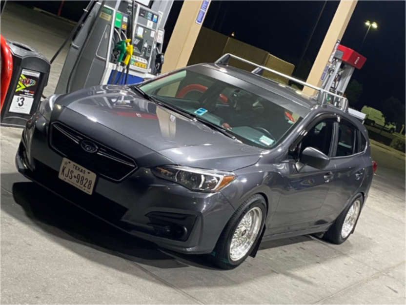 2018 Subaru Impreza Wheel Offset Nearly Flush Lowering Springs 1923992 Custom Offsets