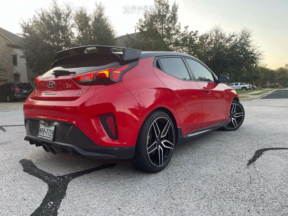 2019 Hyundai Veloster Wheel Offset Flush Stock 1926992 Custom Offsets