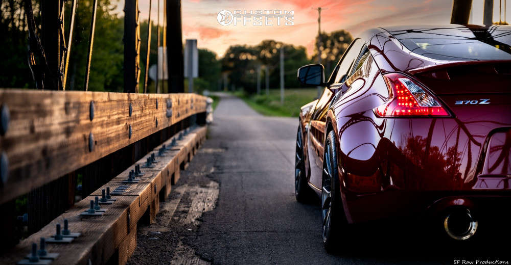 2014 Nissan 370Z Wheel Offset HellaFlush Lowering Springs 1928159