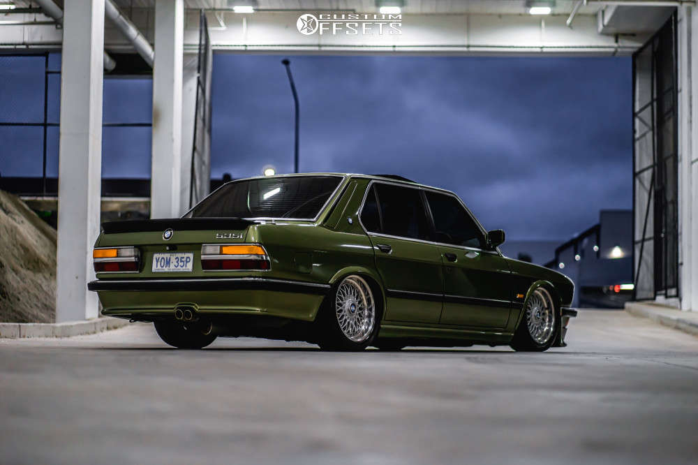 1986 BMW 535i with 17x8 20 BBS Rc090 and 225/45R17 Nankang Ns-20