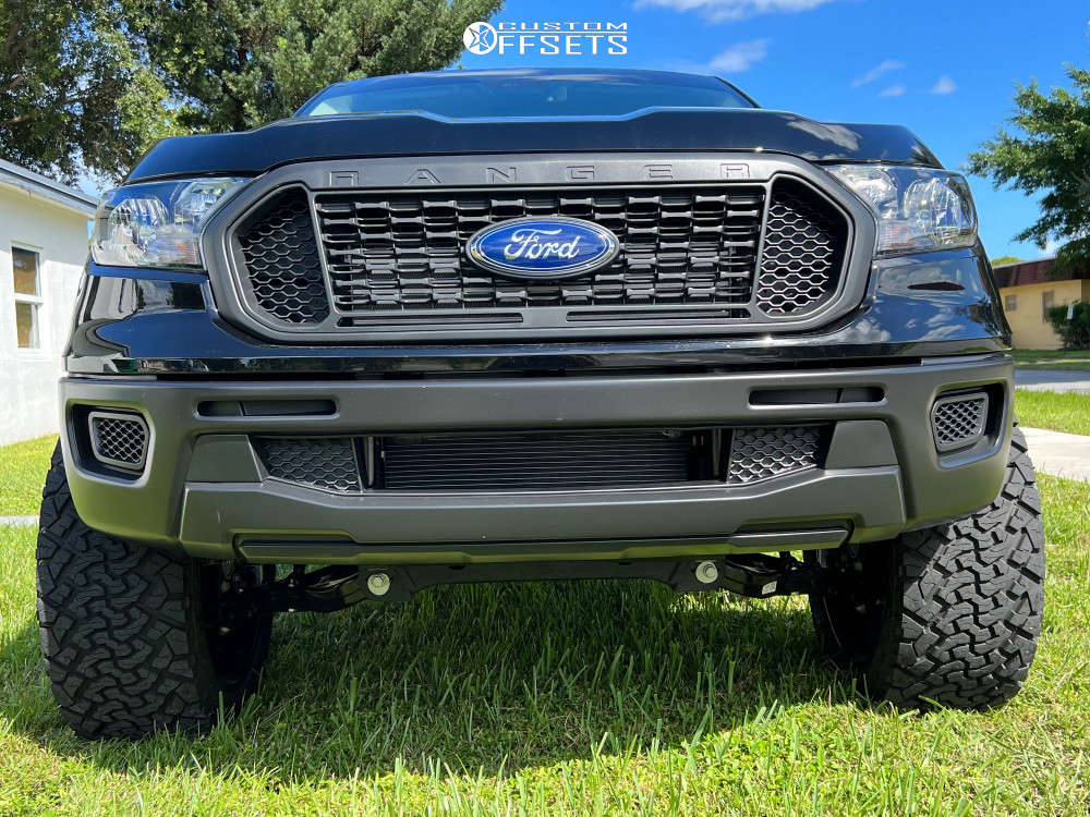2021 Ford Ranger with 22x10 -19 Vision Rocker 412 and 33/12.5R22 Venom ...