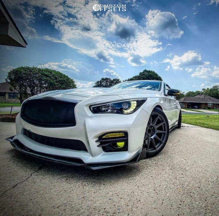 2014 INFINITI Q50 Wheel Offset HellaFlush Coilovers 1933269 Custom