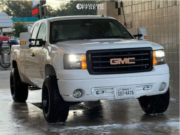 2008 GMC Sierra 1500 with 20x12 -44 Hostile Predator and 305