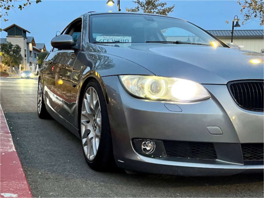 2008 BMW 328i with 18x8 22 BBS 197 and 225/40R18 Achilles