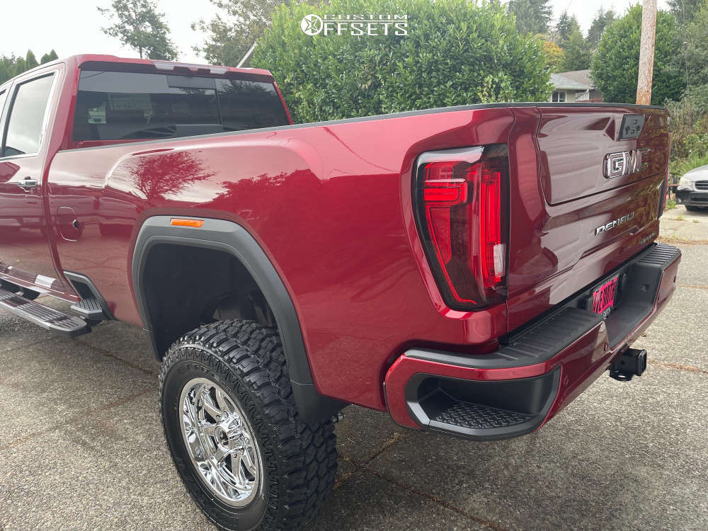 2022 GMC シエラ 3500 プロデューリー カイエン・レッド ) 2022 GMC Sierra 3500HD - Wheel & Tire Sizes, PCD, Offset and