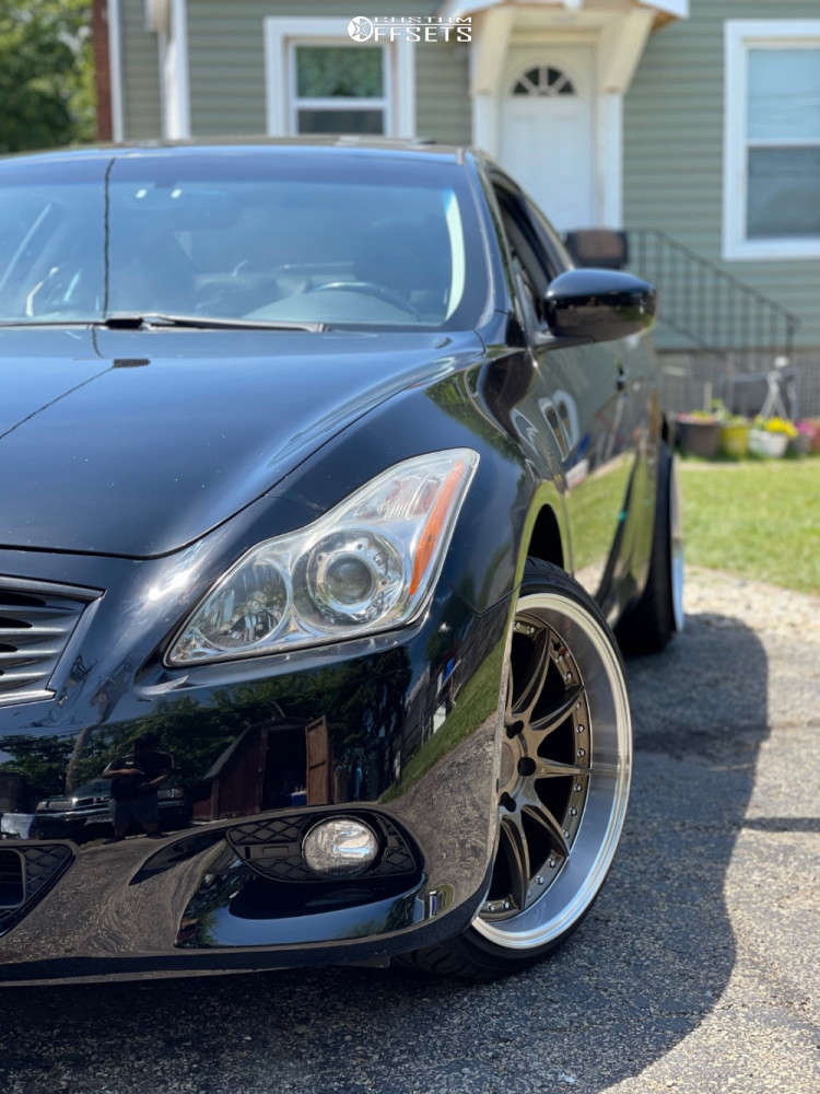2009 INFINITI G37 Wheel Offset Stock 1936530 Custom Offsets
