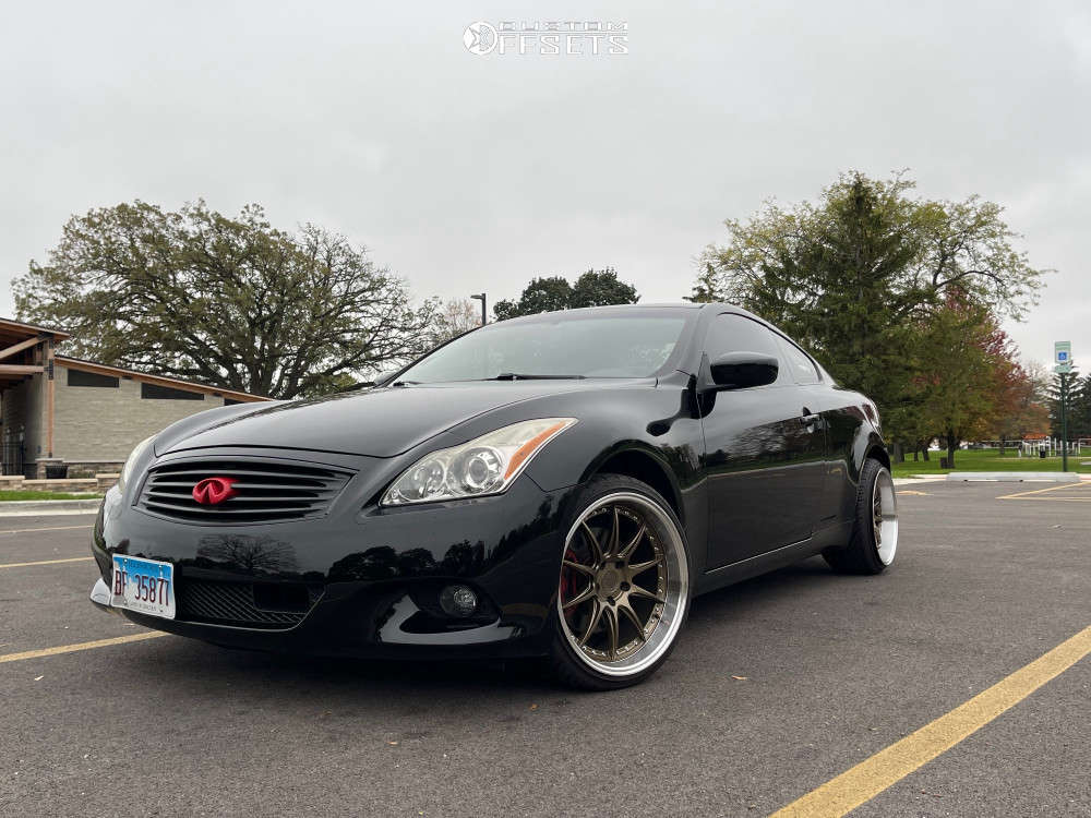 2009 INFINITI G37 Wheel Offset Stock 1936530 Custom Offsets