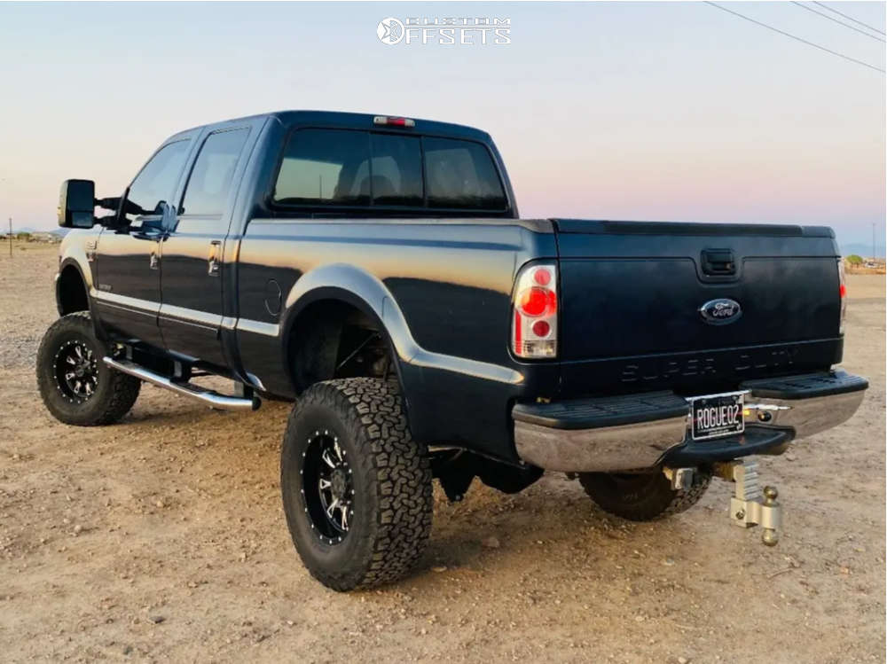 2002 Ford F250 Super Duty with 17x9 20 Fuel Krank D517 and 35/12.5R17