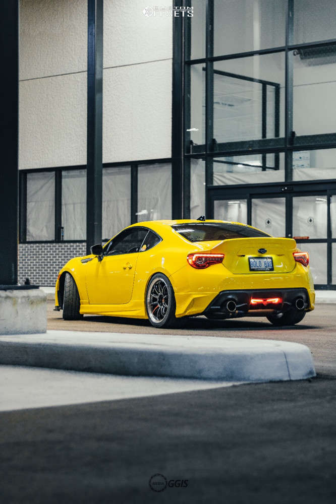 2017 Subaru BRZ with 18x9.5 38 Work Emotion Zr10 and 265/35R18