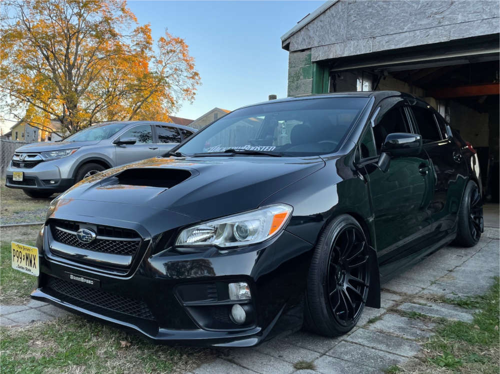 2017 Subaru WRX with 18x9.5 22 AVID1 AV20 and 225/40R18 Hankook