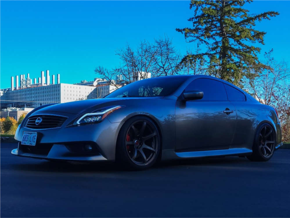2011 INFINITI G37 Wheel Offset Flush Coilovers 1953228 Custom Offsets