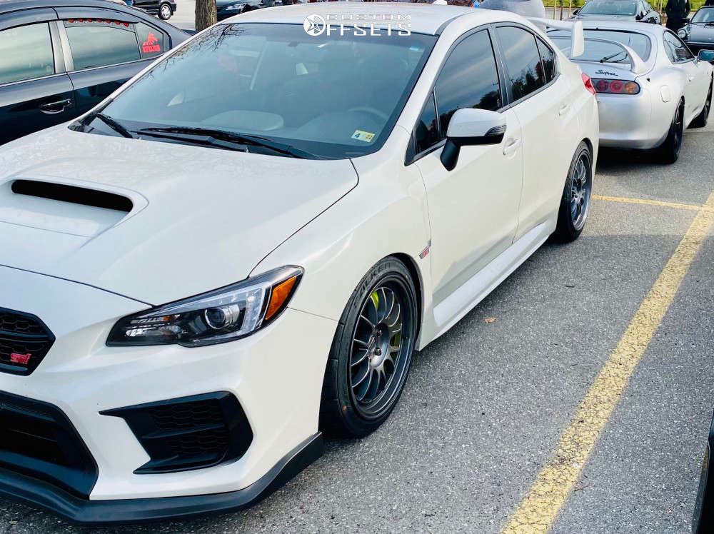 2021 Subaru WRX STI with 18x9 35 Kansei Corsa and 235/40R18 Falken