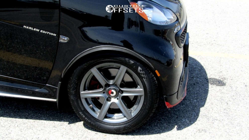 2014 Smart Fortwo with 15x5 20 Alutec Grip 3 and 185/55R15 Kumho Ecsta
