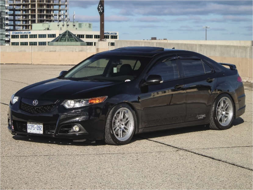 2013 Acura TSX Nearly Flush Coilovers Custom Offsets