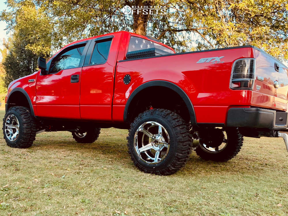 2008 Ford F150 with 20x12 44 VRock Ambush X and 35/12.5R20 Super