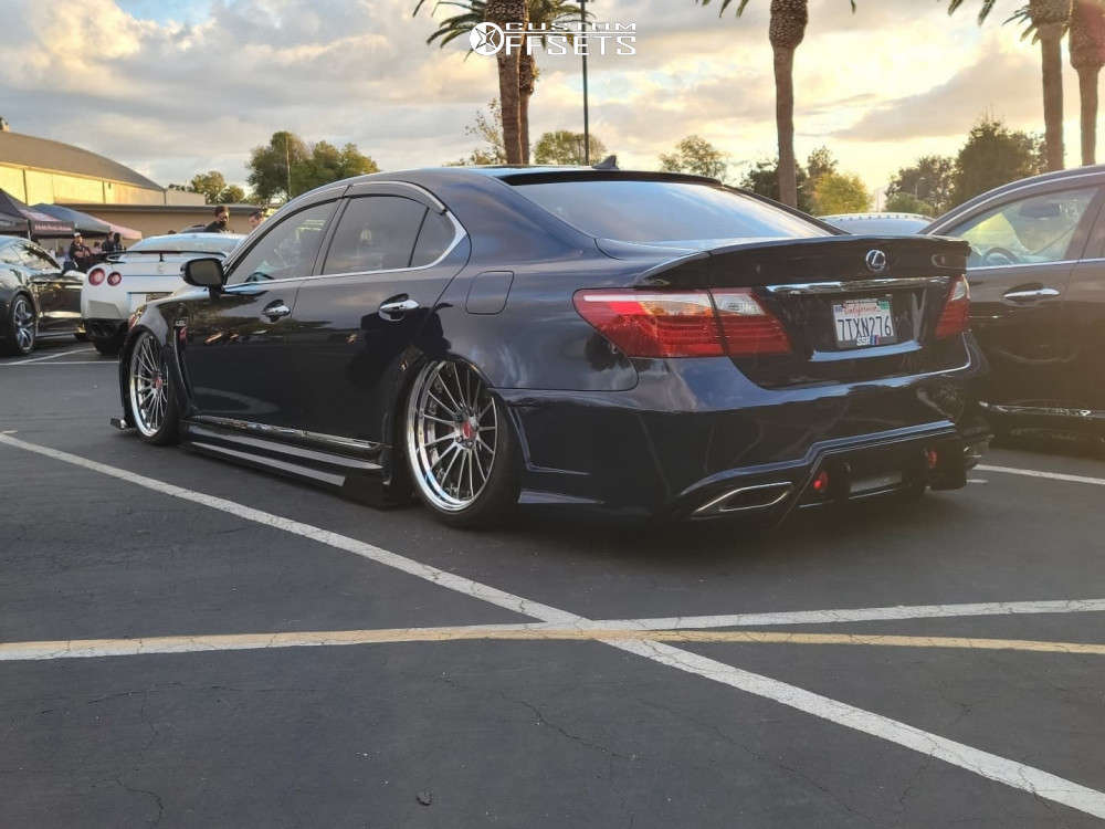 2010 Lexus LS460 with 21x9.5 27 SSR Executor Cv04s and 245