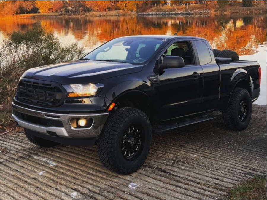 19 Ford Ranger With 17x9 Anthem Off Road Intimidator And 285 70r17 Bfgoodrich All Terrain Ta Ko2 And Leveling Kit Custom Offsets