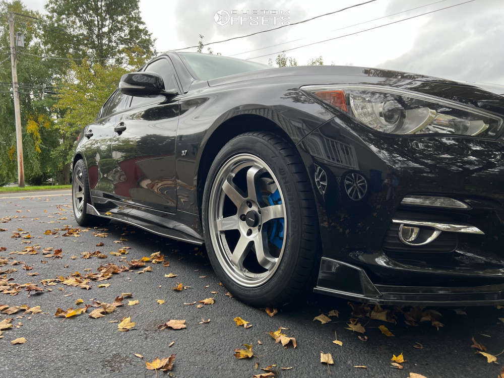 2015 INFINITI Q50 Wheel Offset Flush Stock 1986163 Custom Offsets