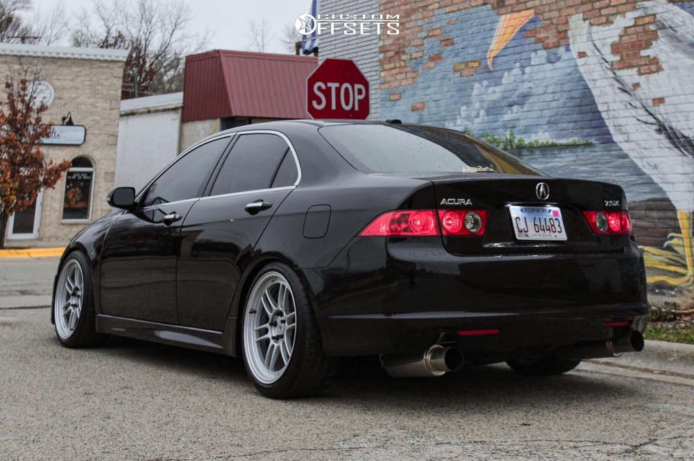 2008 Acura TSX with 18x9 35 Enkei Rpf1 and 225/40R18 BFGoodrich G-force ...
