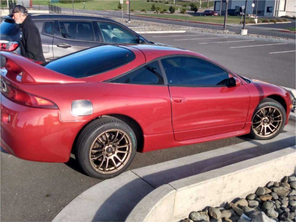 1999 Mitsubishi Eclipse with 17x8 35 AVID1 Av20 and 225/35R17
