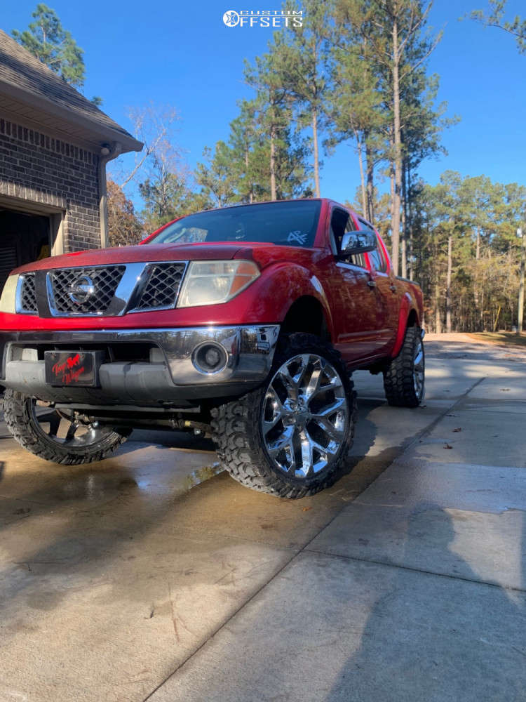 2006 Nissan Frontier with 24x10 24 Eclipse Replica 348 and
