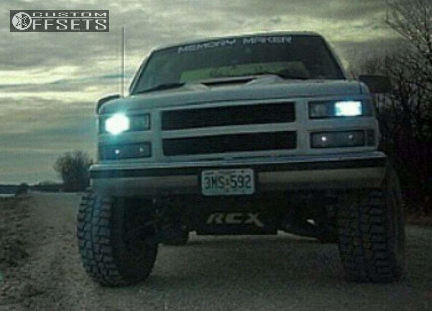 1999 Chevrolet K1500 with 16x10 -38 Alloy Ion Style 171 and 35/12.5R16 ...