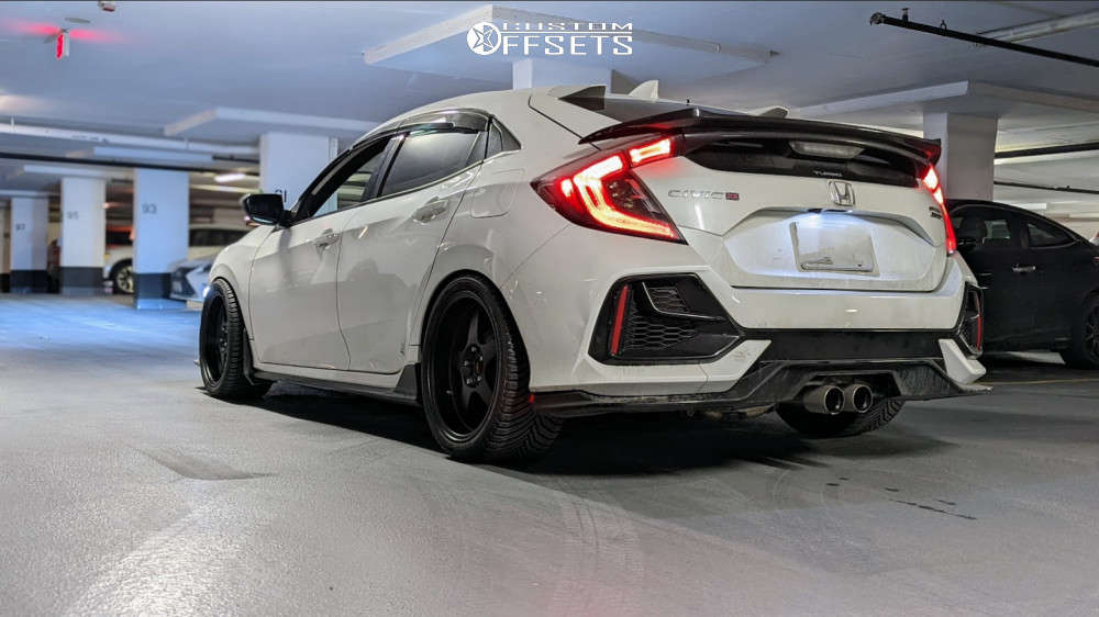 2017 Honda Civic with 18x9 35 Vors Sp1 and 255/35R18 Michelin Cross