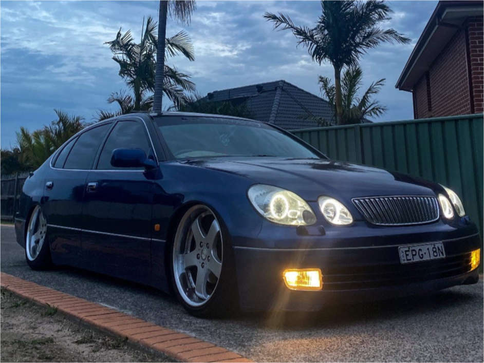 2000 Lexus GS300 with 19x8.5 18 Work Euroline and 225/40R19