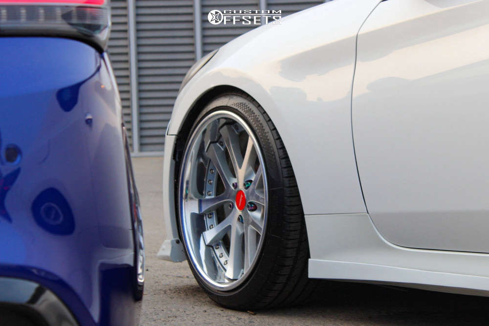 2014 Hyundai Genesis Coupe with 19x9.5 17 Weds Lxz and 225/40R19