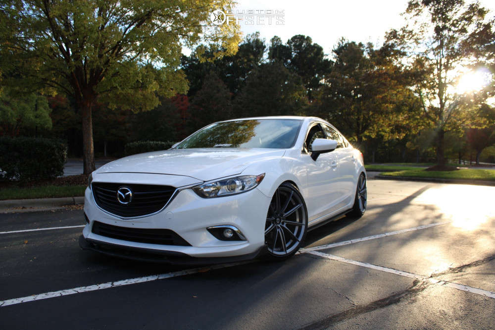 2014 Mazda 6 with 20x9 35 Curva C46 and 245/35R20 Vercelli Strada