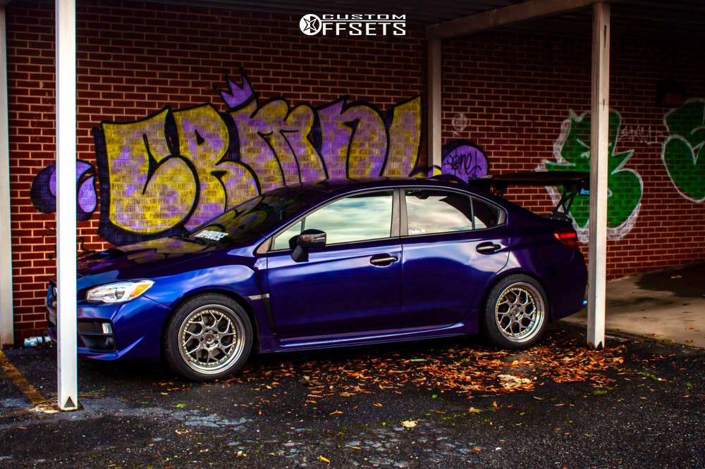 2017 Subaru WRX with 18x9.5 30 Aodhan Ds01 and 245/40R18 Delinte D7 ...