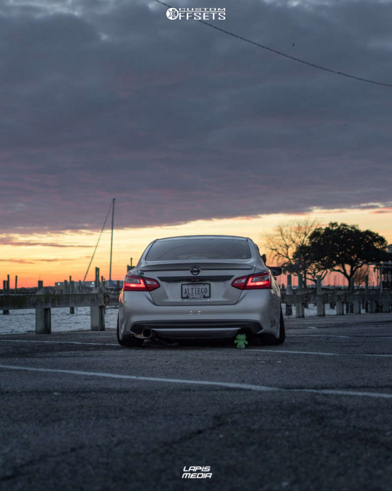 2016 Nissan Altima with 19x9.5 22 ESR Cs12 and 225/35R19 Ironman All