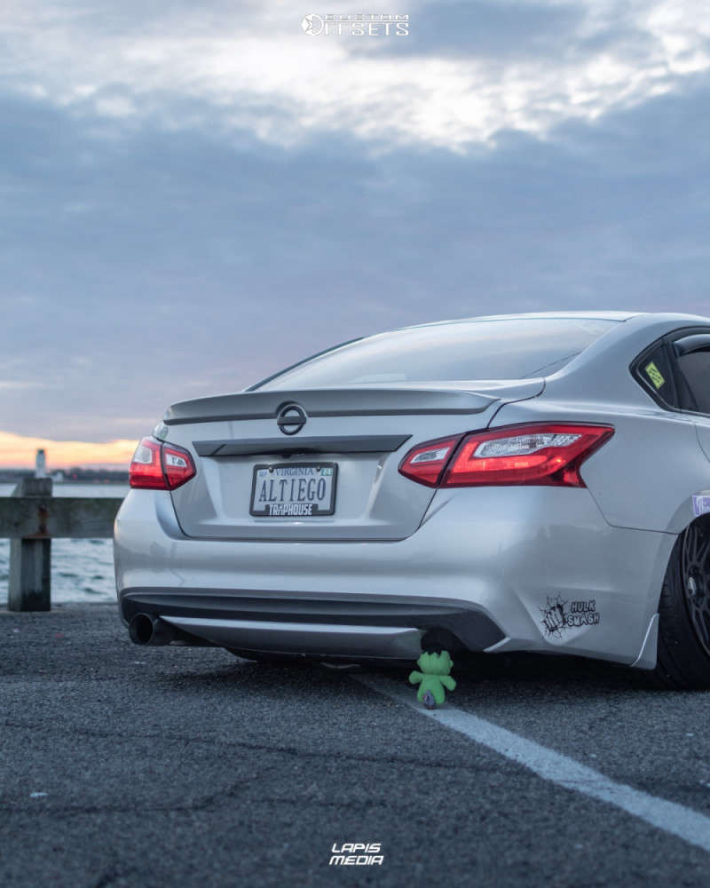 2016 Nissan Altima with 19x9.5 22 ESR Cs12 and 225/35R19 Ironman All