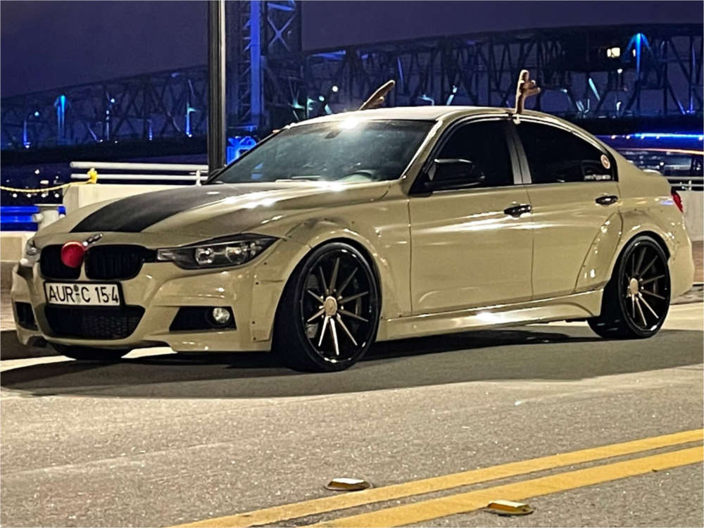 2013 BMW 328i with 20x9.5 28 Ferrada FR4 and 255/30R20 Toyo Tires