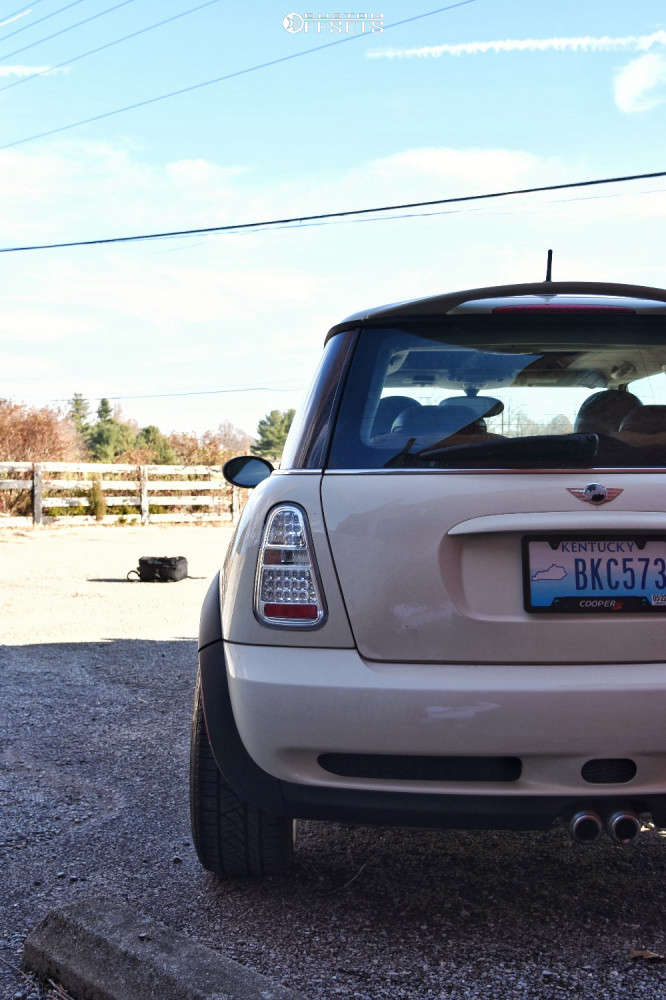 2005 Mini Cooper with 17x8 35 Aodhan Ah02 and 205/45R17 Falken Ziex ...