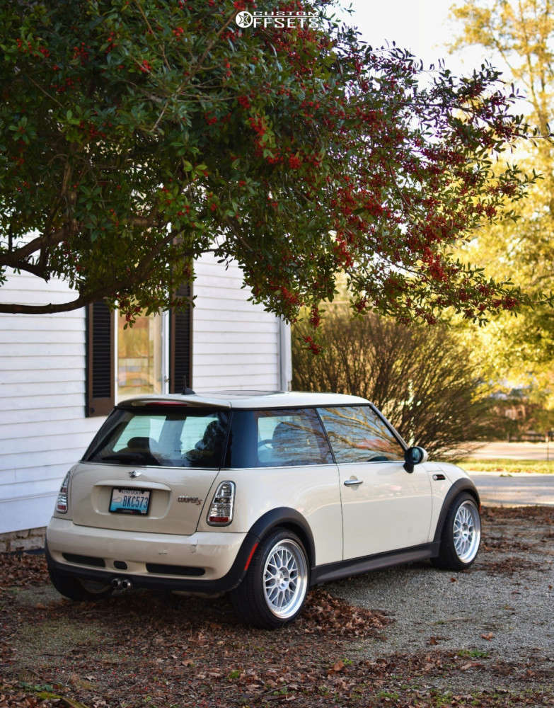 2005 Mini Cooper with 17x8 35 Aodhan Ah02 and 205/45R17 Falken Ziex ...