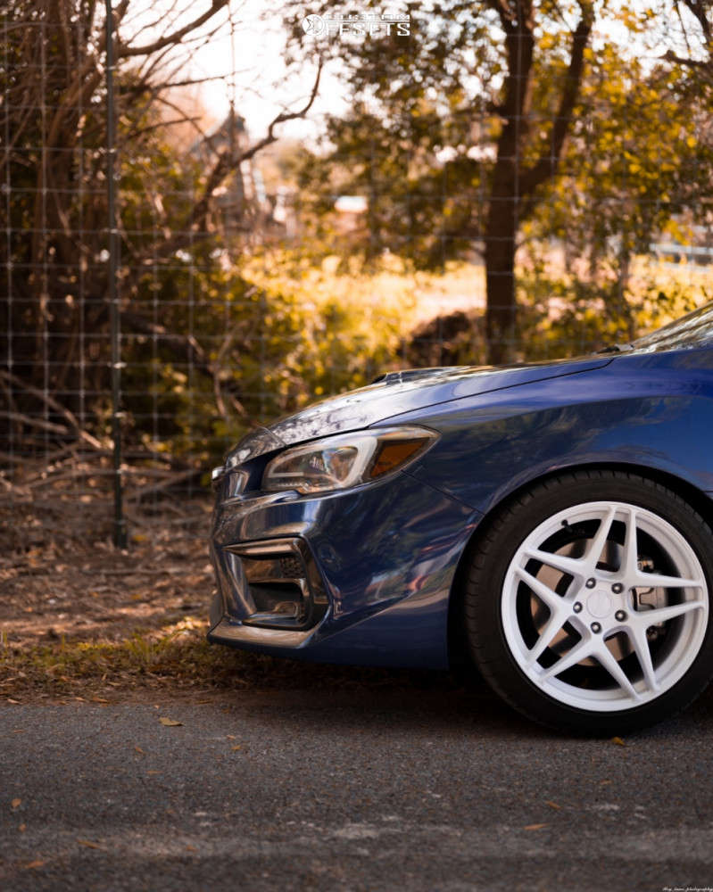 2021 Subaru WRX with 18x9.5 22 Kansei Astro and 245/40R18 Dunlop ...