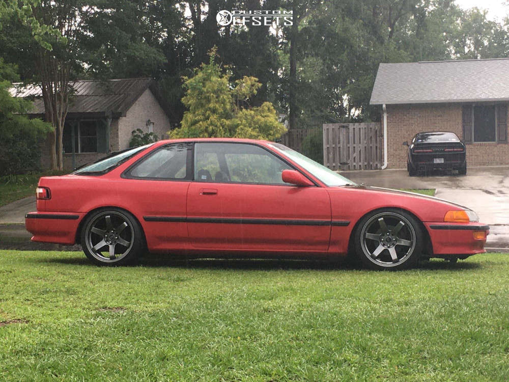 Jnc014 1993 Acura Integra with 17x8.25 32 JNC Jnc014 and 205/40R17 Nankang Ns ...