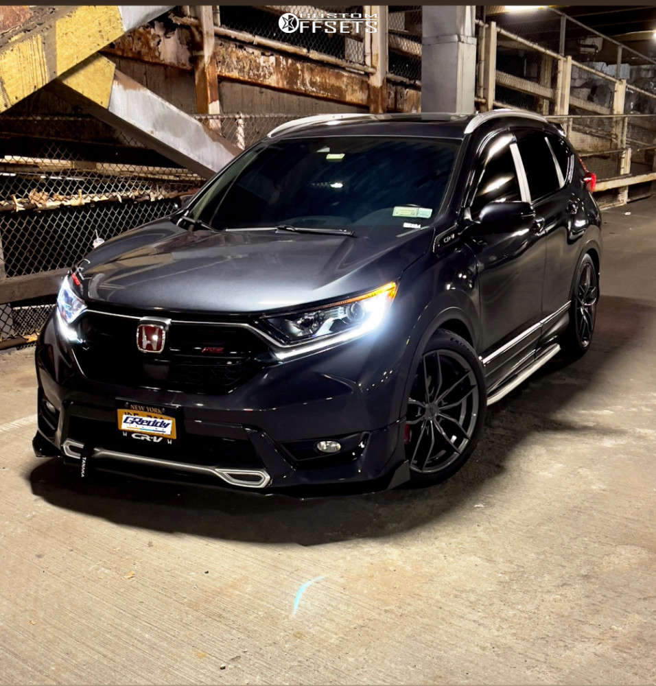 2017 Honda CR-V with 20x9 35 Niche Vosso and 245/45R20 Continental ...