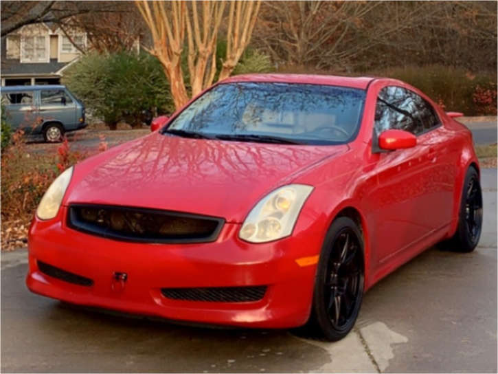 2006 INFINITI G35 with 19x9.5 25 Konig Dekagram and 255