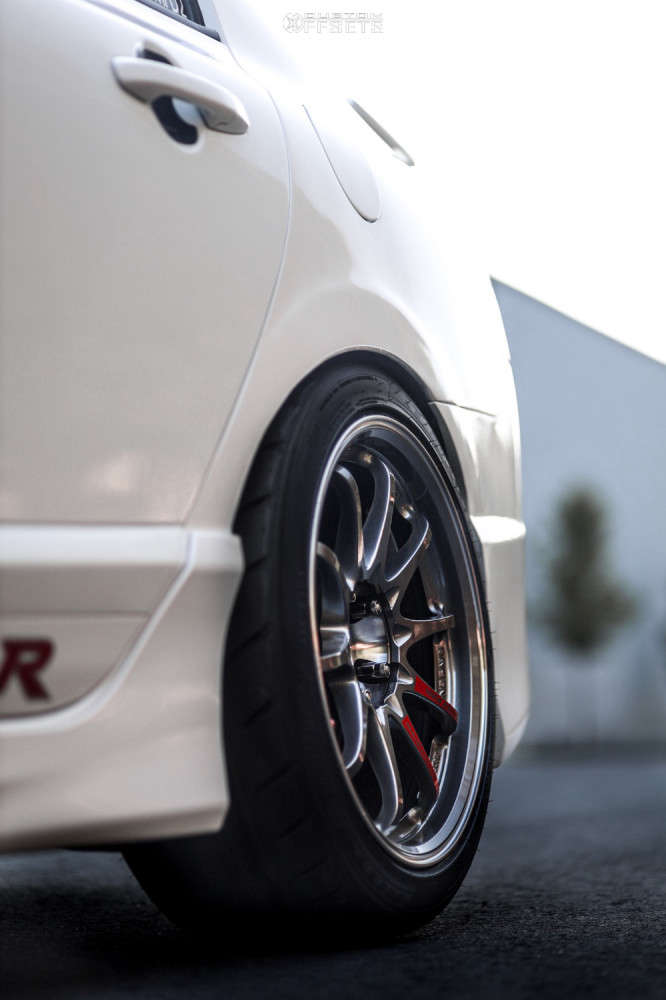 2007 Honda Civic with 17x9 22 Volk Ce28sl and 235/40R17 Nitto Nt05