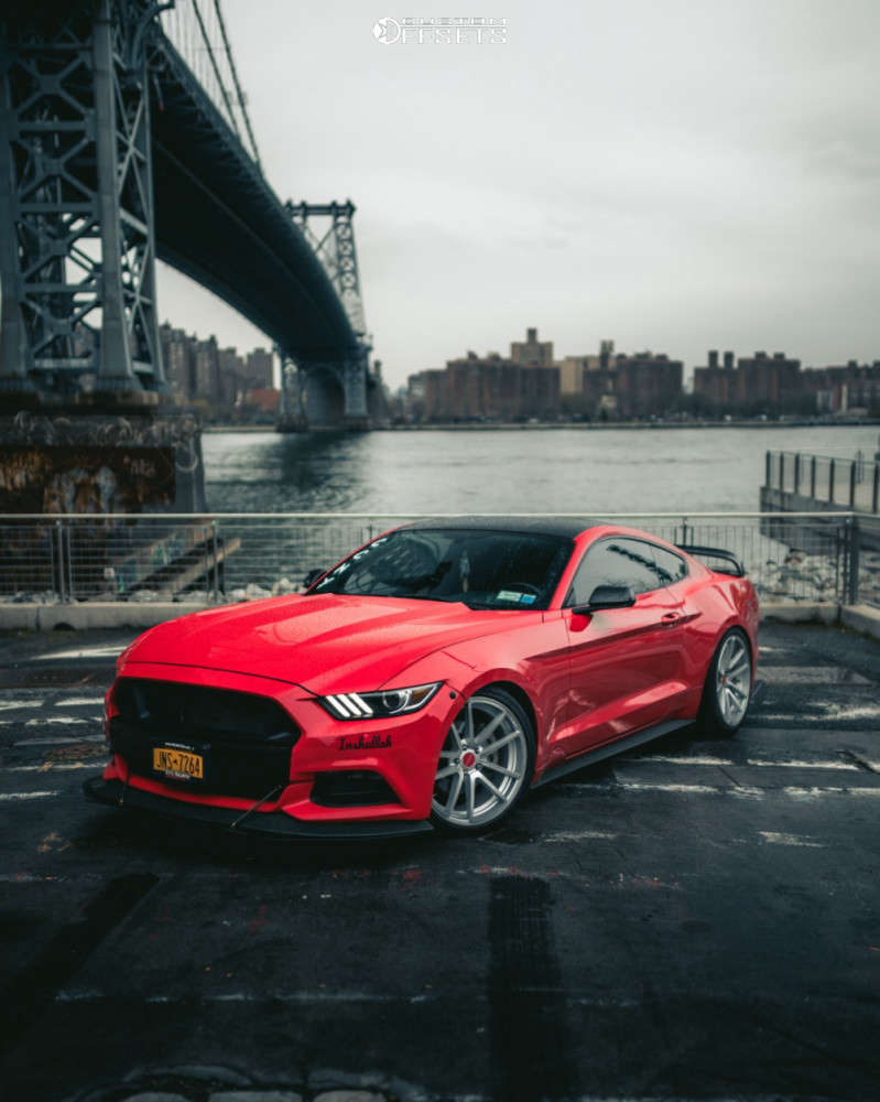 2015 Ford Mustang with 20x9.5 40 Rotiform Spf and 265/35R20 Achilles ...