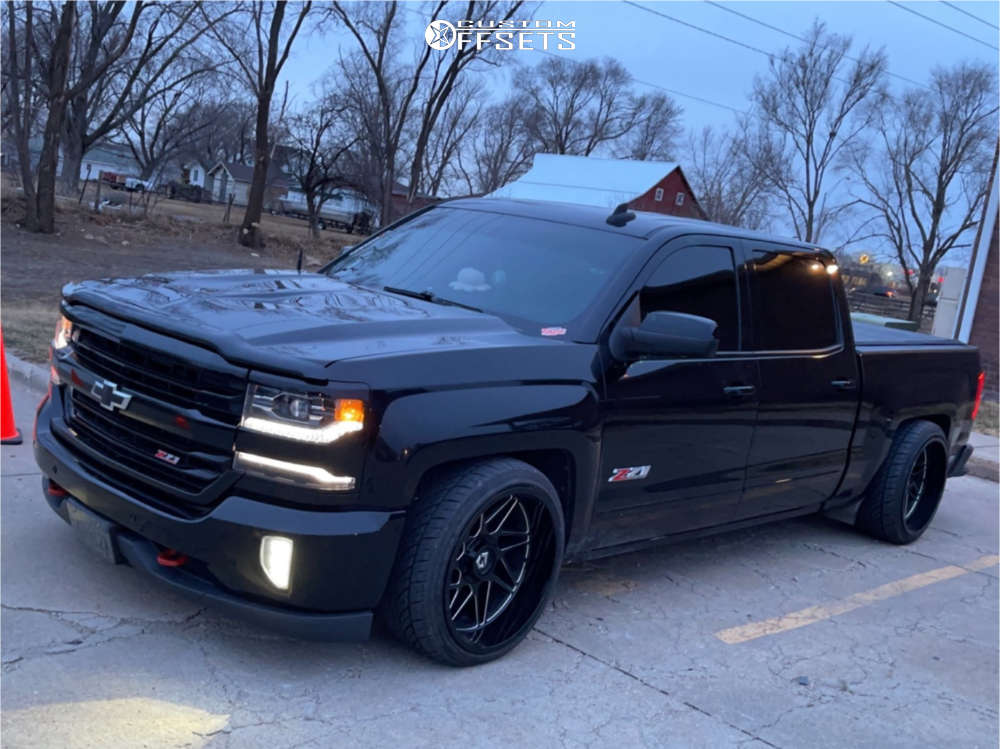 2017 Chevrolet Silverado 1500 with 22x12 -44 Gear Off-Road