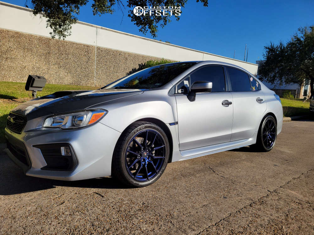 2019 Subaru WRX with 18x8.5 35 Option Lab R716 and 265/35R18 Nitto