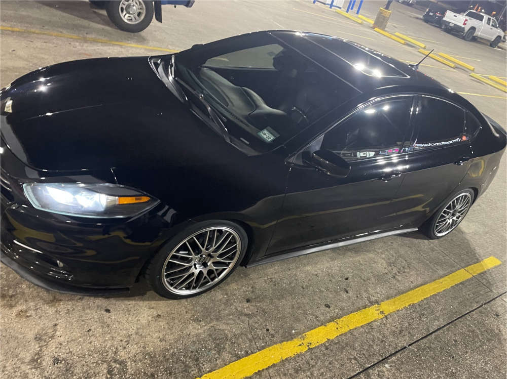 2015 Dodge Dart with 18x8 40 Enkei Ekm3 and 225/40R18 Nitto Neo Gen and