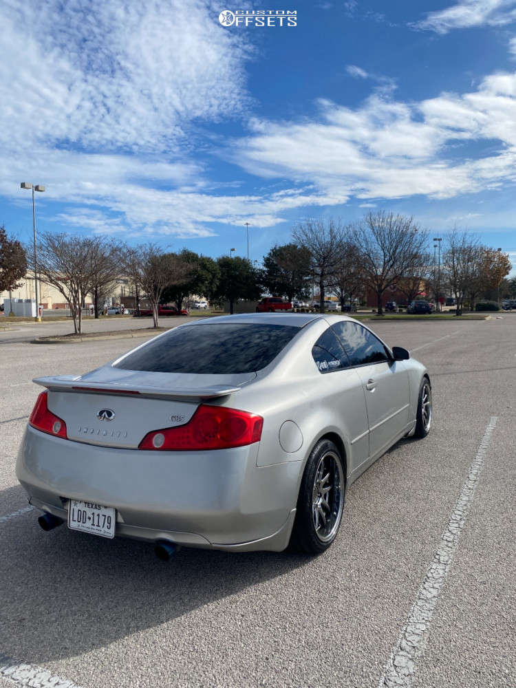 G35 Rear 2003 2003 INFINITI G35 with 18x9.5 15 Aodhan Ds02 and 245/40R18 Vercelli ...
