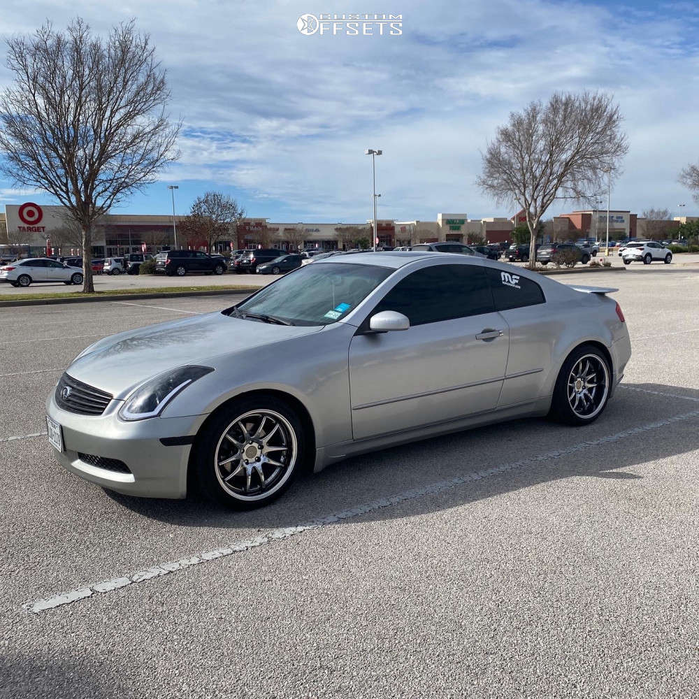 G35 Rear 2003 2003 INFINITI G35 with 18x9.5 15 Aodhan Ds02 and 245/40R18 Vercelli ...