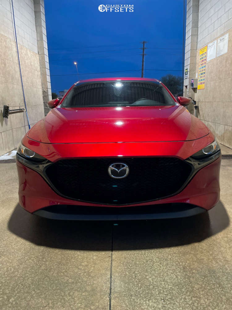 2020 Mazda 3 with 18x8.5 35 AVID1 AV6 and 215/45R18 Hankook